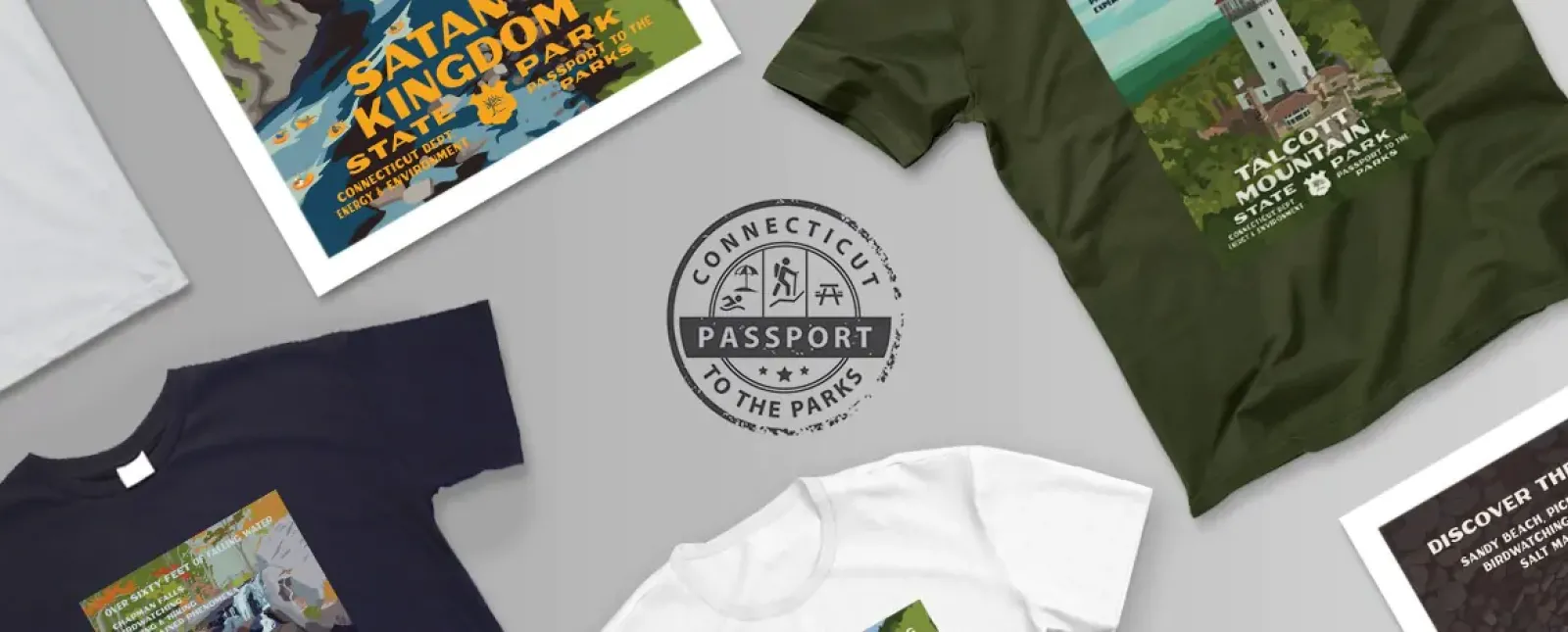 Love Your Parks banner image of t-shirts and posters